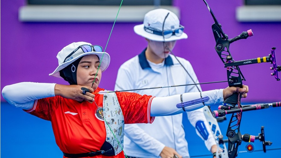 Diananda Choirunisa sukses meraih medali perunggu untuk Indonesia pada cabang olahraga (cabor) panahan Asian Games 2022, yang berlangsung di Distrik Fuyang, Hangzhou, Tiongkok, pada Rabu (04/10/23).