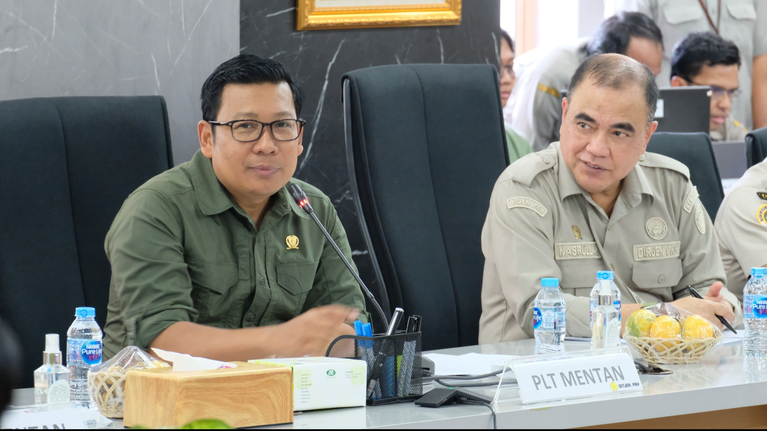 Plt. Menteri Pertanian (Mentan) Arief Prasetyo Adi menghadiri Rapat Koordinasi Perunggasan Nasional di Kantor Kementerian Pertanian (Kementan).