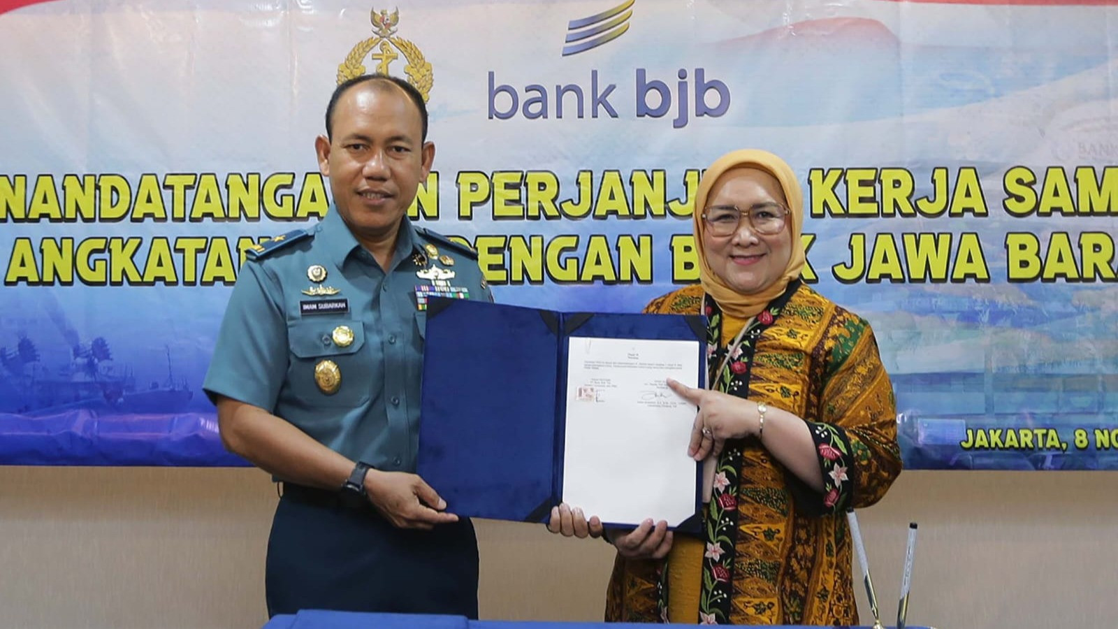 bank bjb menjalin sinergi dengan Tentara Nasional Angkatan Laut (TNI AL).