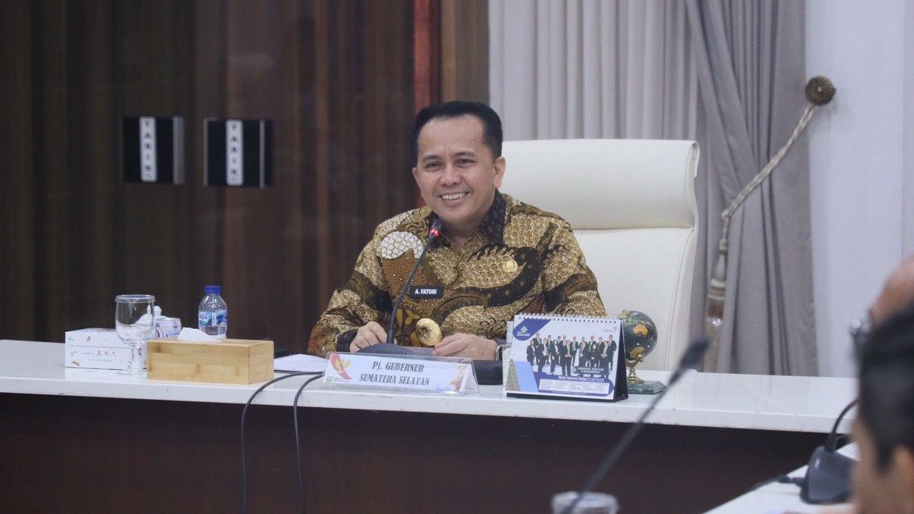 Penjabat (Pj) Gubernur Sumatera Selatan (Sumsel) Agus Fatoni