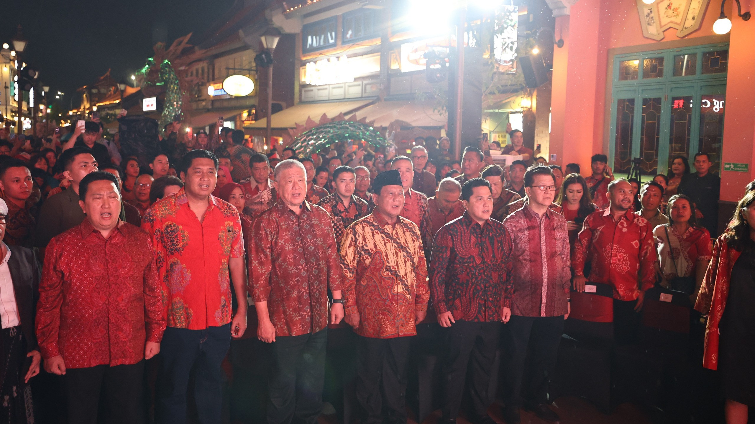 Prabowo di acara Kadin Indonesia Komite Tiongkok di Jakarta, Jumat (2/2).