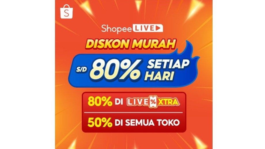 Wow! Ada Diskon Murah S/D 80% Setiap Hari di Shopee Live, Hadir Dua Kali pada 12 Siang dan 8 Malam
            - galeri foto