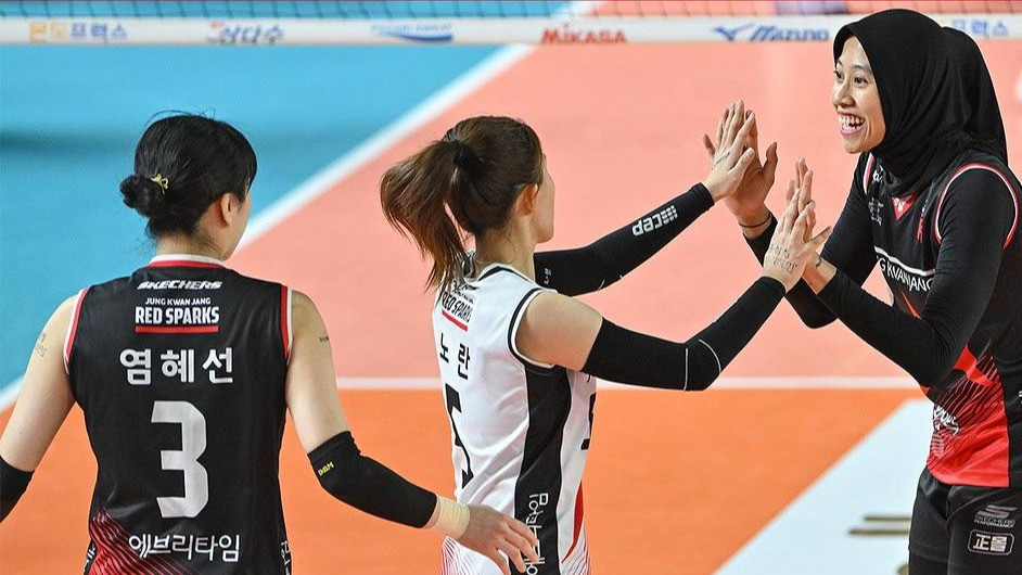 Red Sparks Lolos Playoff, Megawati Hangestri Diguyur Bonus, Jumlahnya Bikin Makin Betah Main di Korea 
            - galeri foto