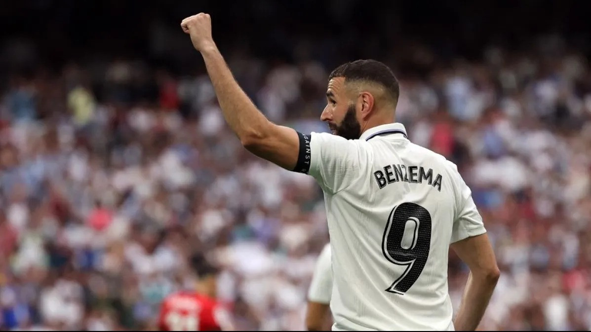 Karim Benzema, pemain Al-Ittihad yang merupakan seorang muslim taat. Source: Antara