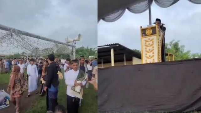 Heboh Khotbah Shalat Id Bahas Pemilu Curang Sampai Bawa-bawa Jokowi, Jamaah Langsung Bubar Jalan