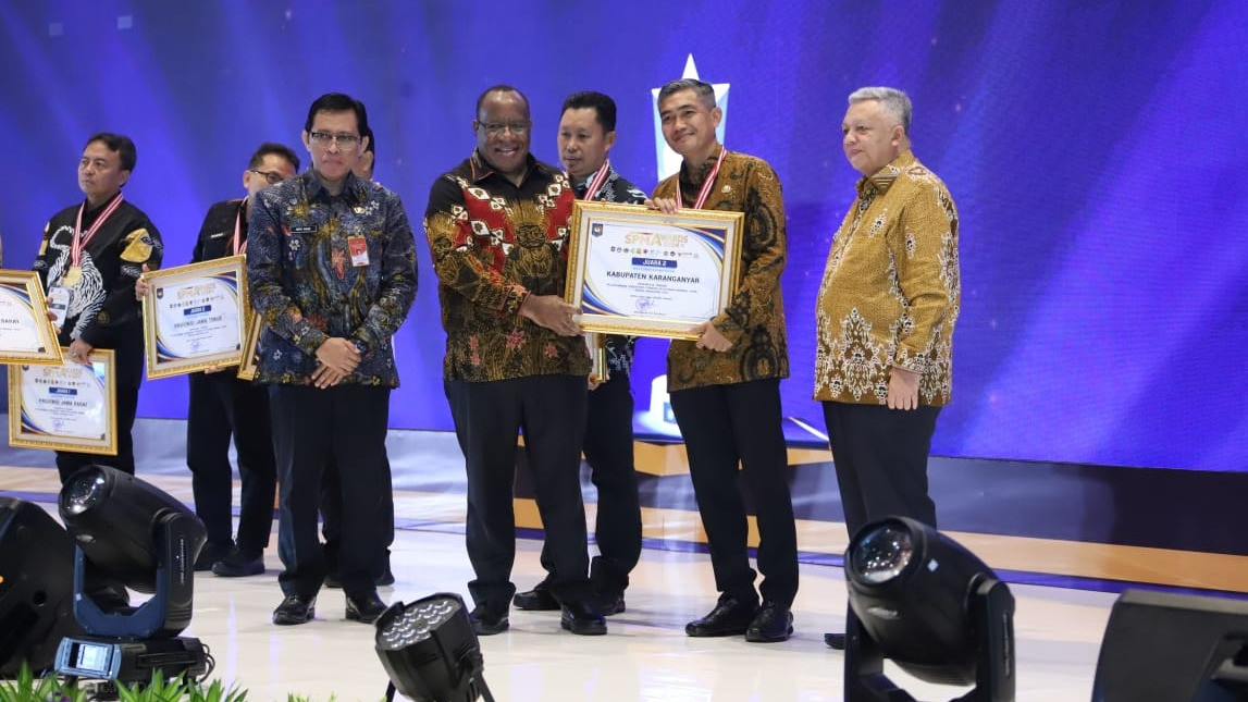 Kementerian Dalam Negeri melalui Direktorat Jenderal (Ditjen) Bina Pembangunan Daerah (Bangda) menggelar Standar Pelayanan Minimal (SPM) Awards 2024 di Jakarta, Rabu (24/4/2024).