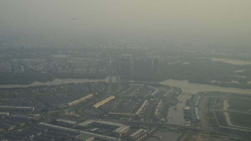 Ilustrasi udara di Jakarta