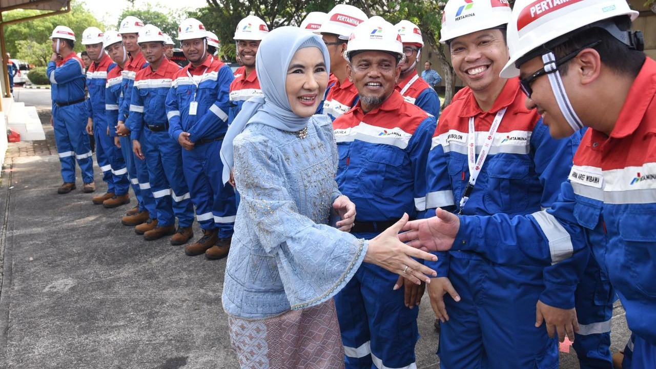 Presiden Joko Widodo (Jokowi) memimpin upacara peringatan Hari Lahir Pancasila tahun 2024 yang dipusatkan di Blok Rokan.