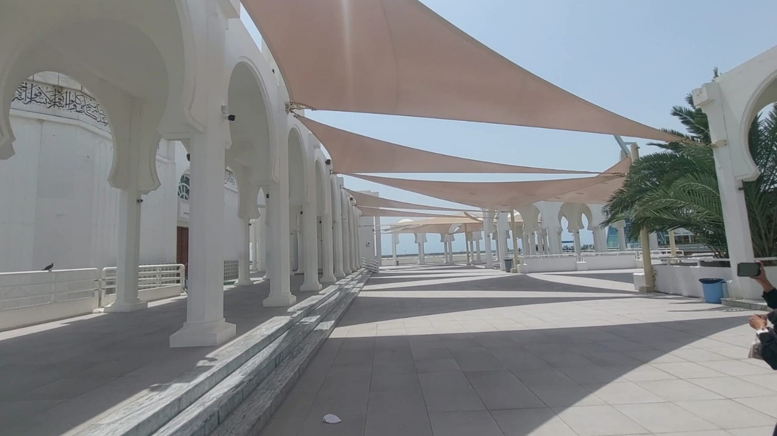 Masjid Al Rahmah atau masjid terapung di Jeddah, Arab Saudi
