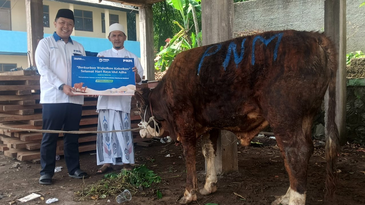 Dalam rangka merayakan Hari Raya Idul Adha 1445 Hijriah, PT Permodalan Nasional Madani atau PNM menyalurkan hewan kurban di berbagai titik 3T (Tertinggal, Terluar, Terdepan) di Indonesia.