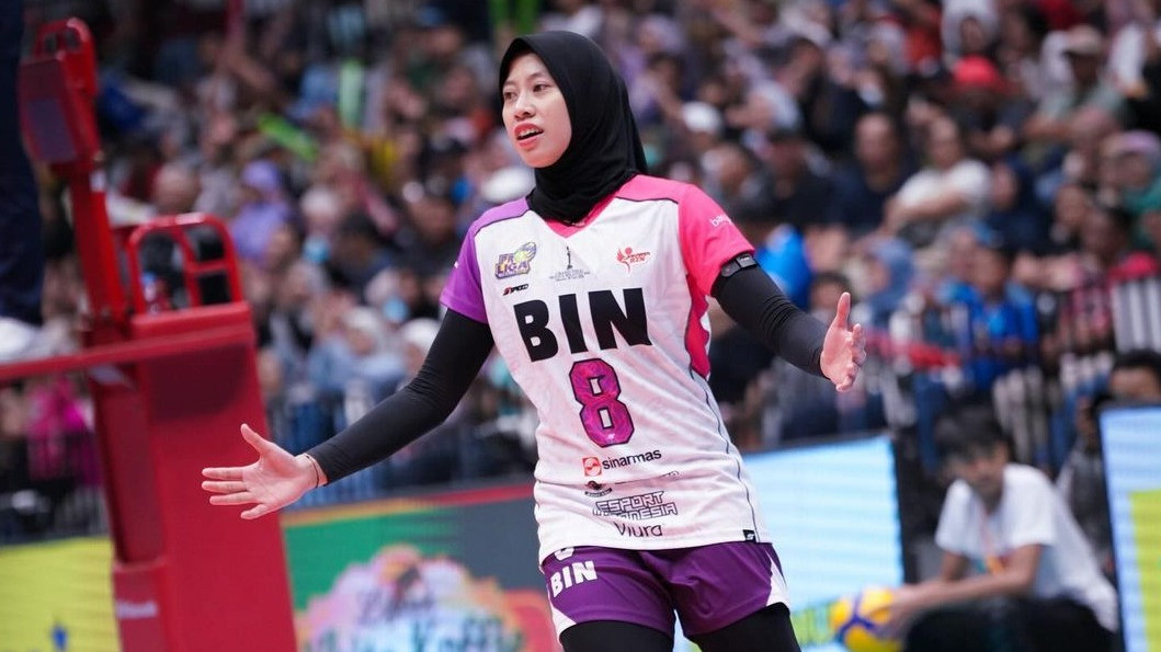 Megawati Hangestri saat berlaga di Proliga 2024 bersama Jakarta BIN. Source: instagram megawatihangestrip