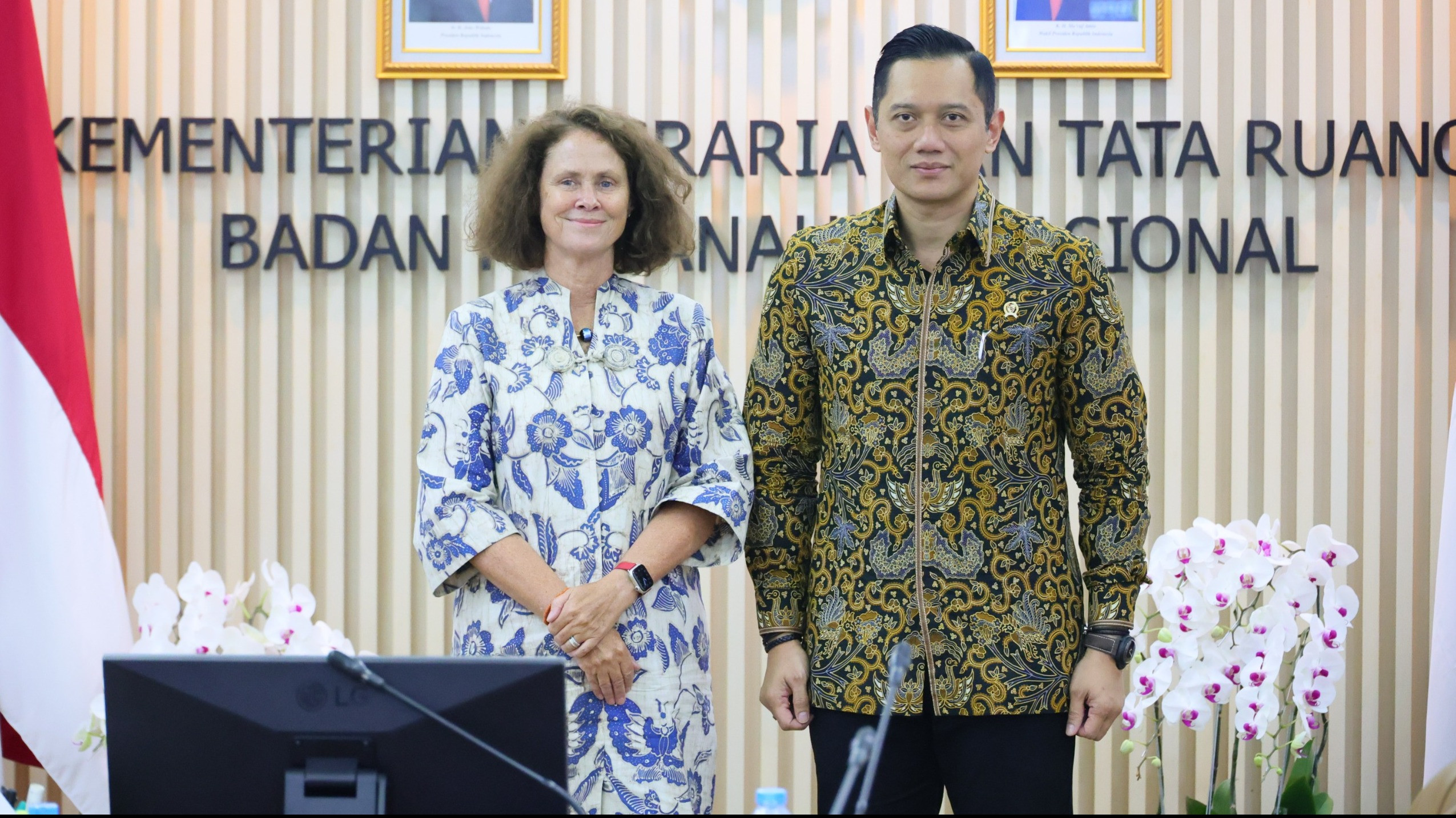 Menteri Agraria dan Tata Ruang/Kepala Badan Pertanahan Nasional (ATR/BPN), Agus Harimurti Yudhoyono (AHY) menerima audiensi dari World Bank di Ruang Rapat Menteri pada Kamis (29/08/2024).