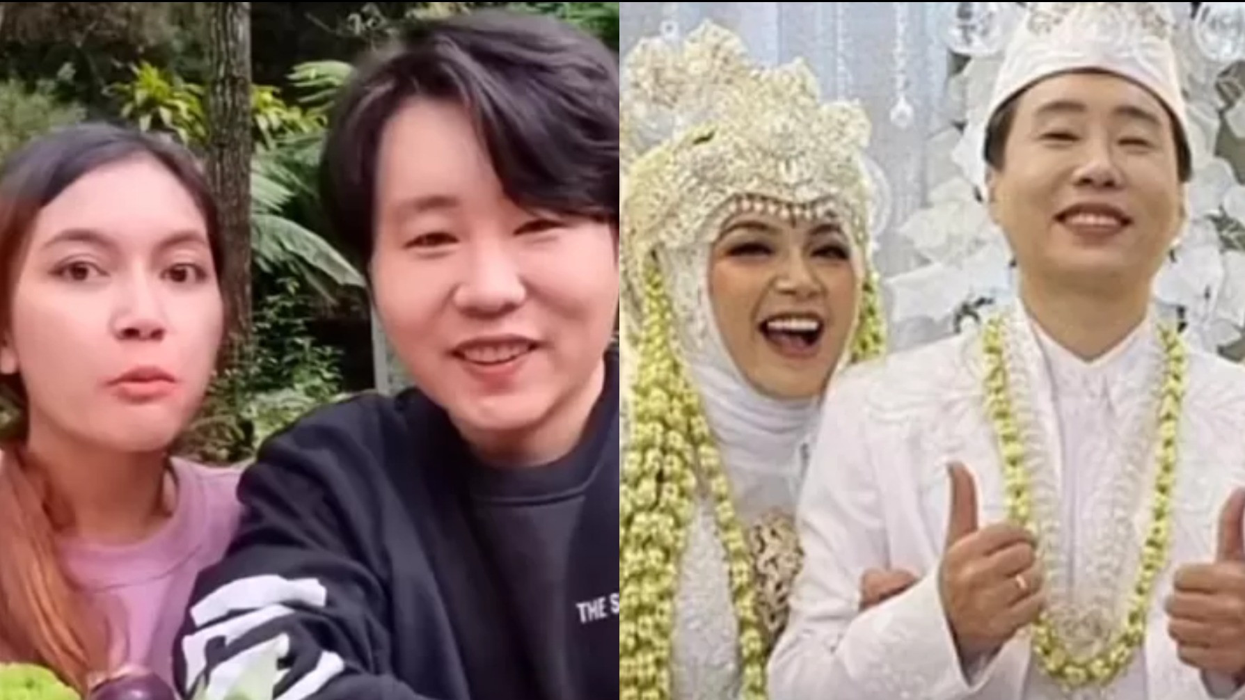 Kania Permatasari dan Ujung Oppa, YouTuber asal Korea yang diduga menikah hanya untuk konten di sosial media pribadinya. Sumber : instagram ujungoppa