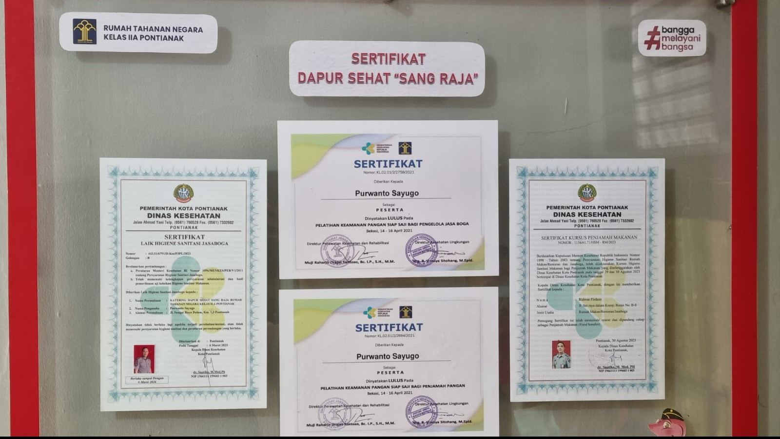 Dapur Sehat Sang Raja di Rutan Kelas II Pontianak