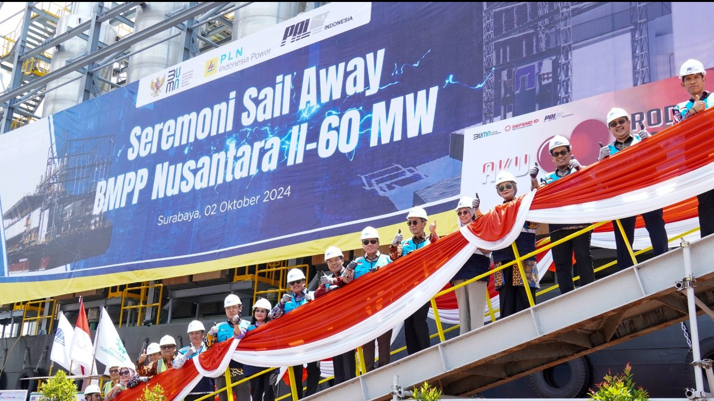 PT PAL Indonesia resmi meluncurkan Bard Mounted Power Plant (BMPP) Nusantara II.