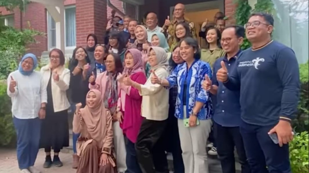 Suasana misi dagang Jogja Fashion Dunia di Brussel Belgia.