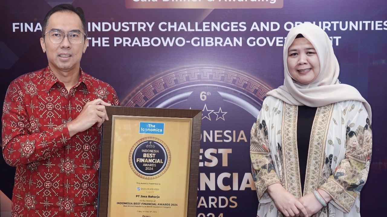 Jasa Raharja meraih penghargaan sebagai Best Brand Popularity dalam ajang Indonesia Best Financial Awards 2024 kategori Social Insurance.