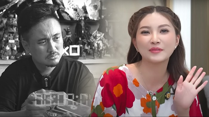 Kolase foto Denny Darko dan Sarwendah