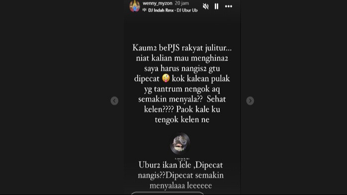 postingan eks karyawati PT Timah Tbk yang dipecat, Wenny Myzon