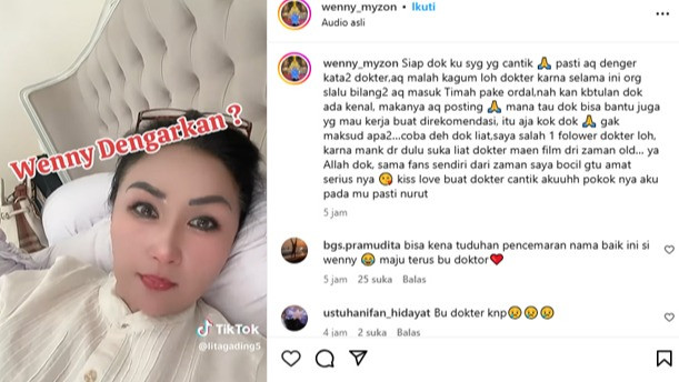 Eks karyawati PT Timah Tbk Wenny Myzone bertikai dengan psikolog dr Lita Gading