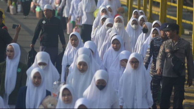 Ilustrasi santri di pondok pesantren