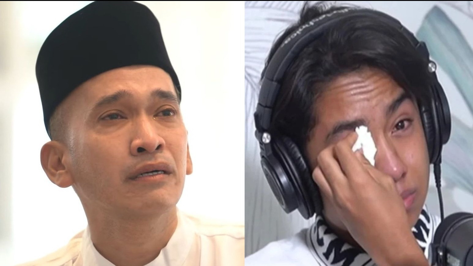 Kolase foto Betrand Peto dan Ruben Onsu