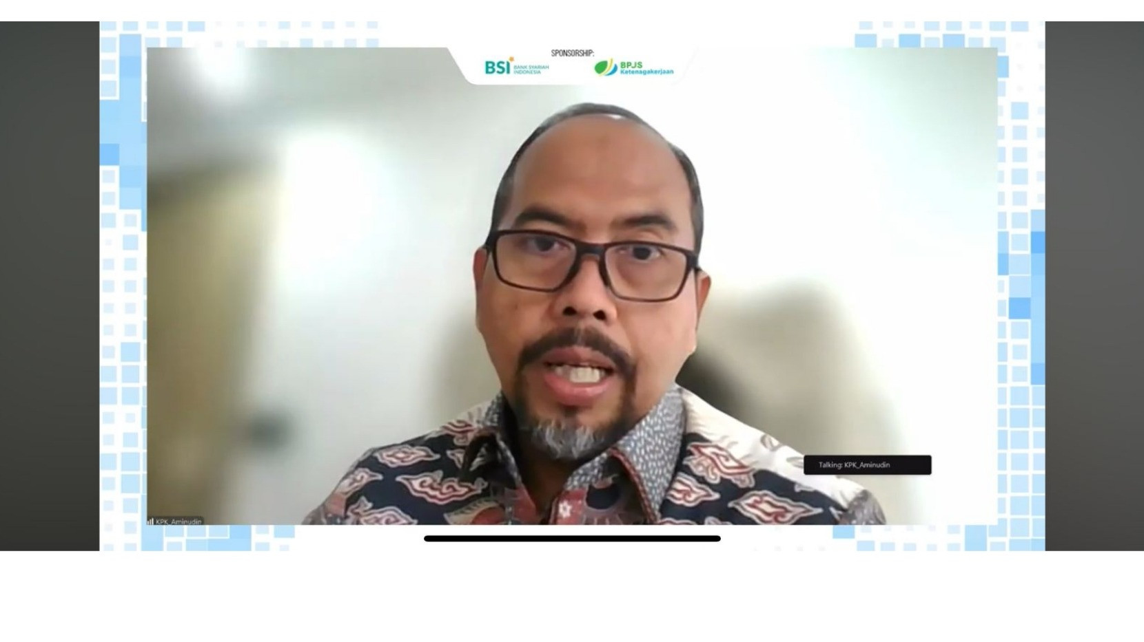 Plt Deputi Pencegahan dan Monitoring KPK, Aminudin.