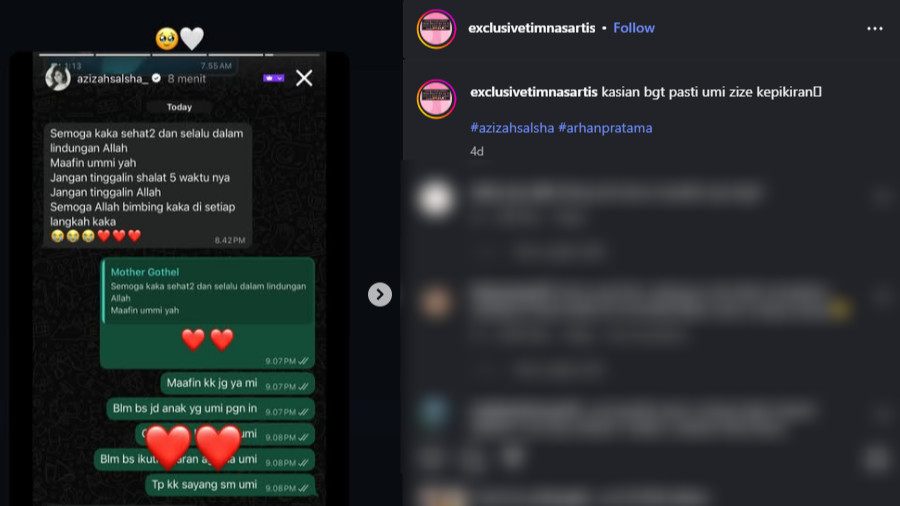 Pratama Arhan Gugat Cerai Azizah Salsha Jadi Kado Pahit Ulang Tahun Pernikahannya, Pesan Ibu Mertua Disorot Lagi
            - galeri foto