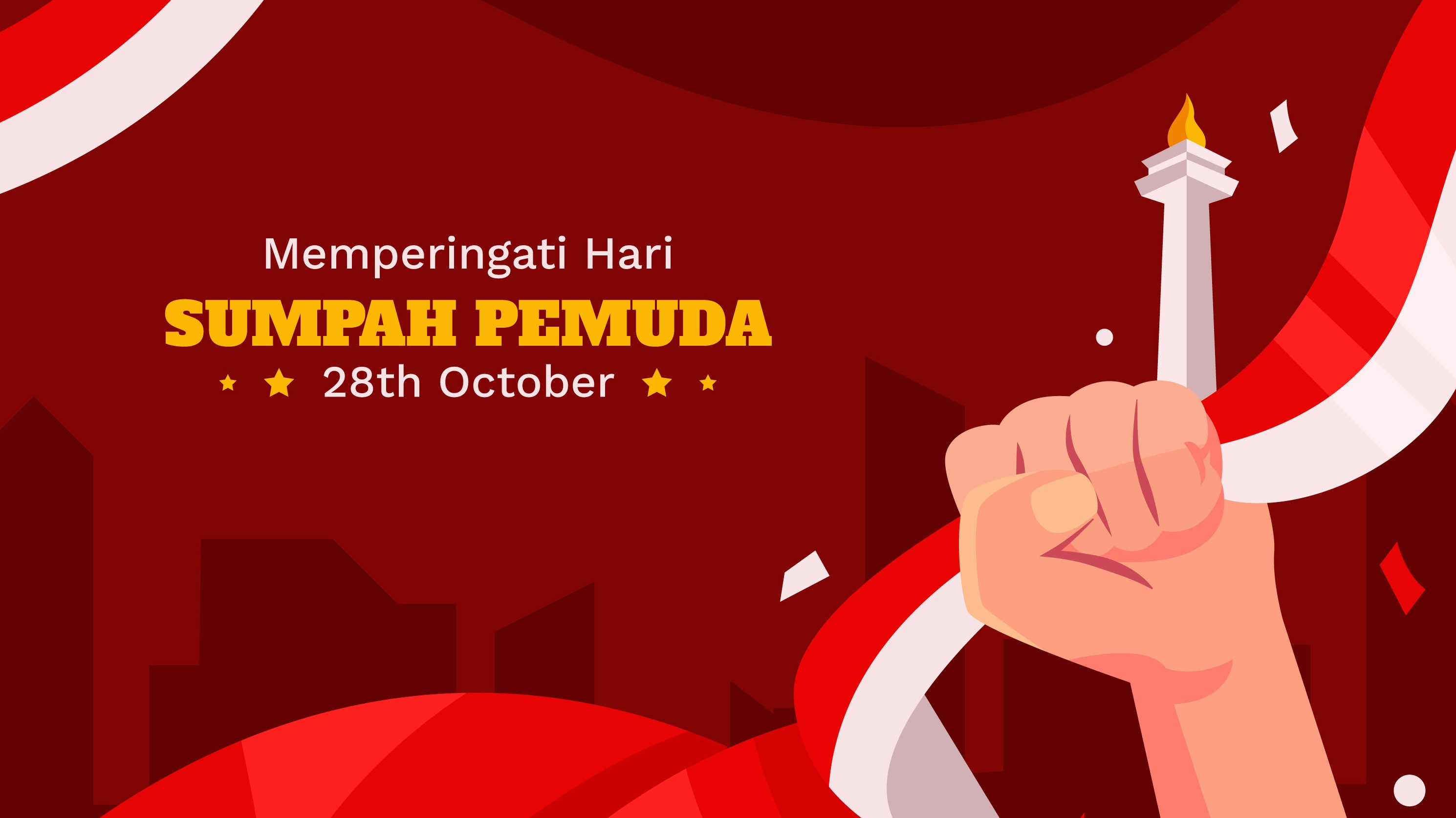 Ilustrasi peringatan Hari Sumpah Pemuda