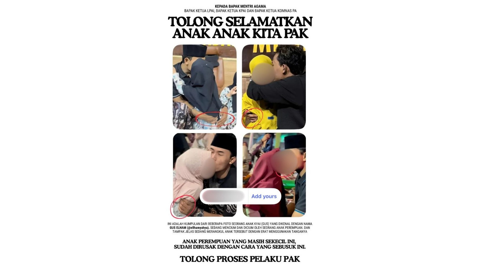 Siapa Sih Sebenarnya Gus Elham Kediri yang Viral Cium Bibir Anak di Bawah Umur? Ternyata Kelahiran 2001 dan Dulunya …
            - galeri foto