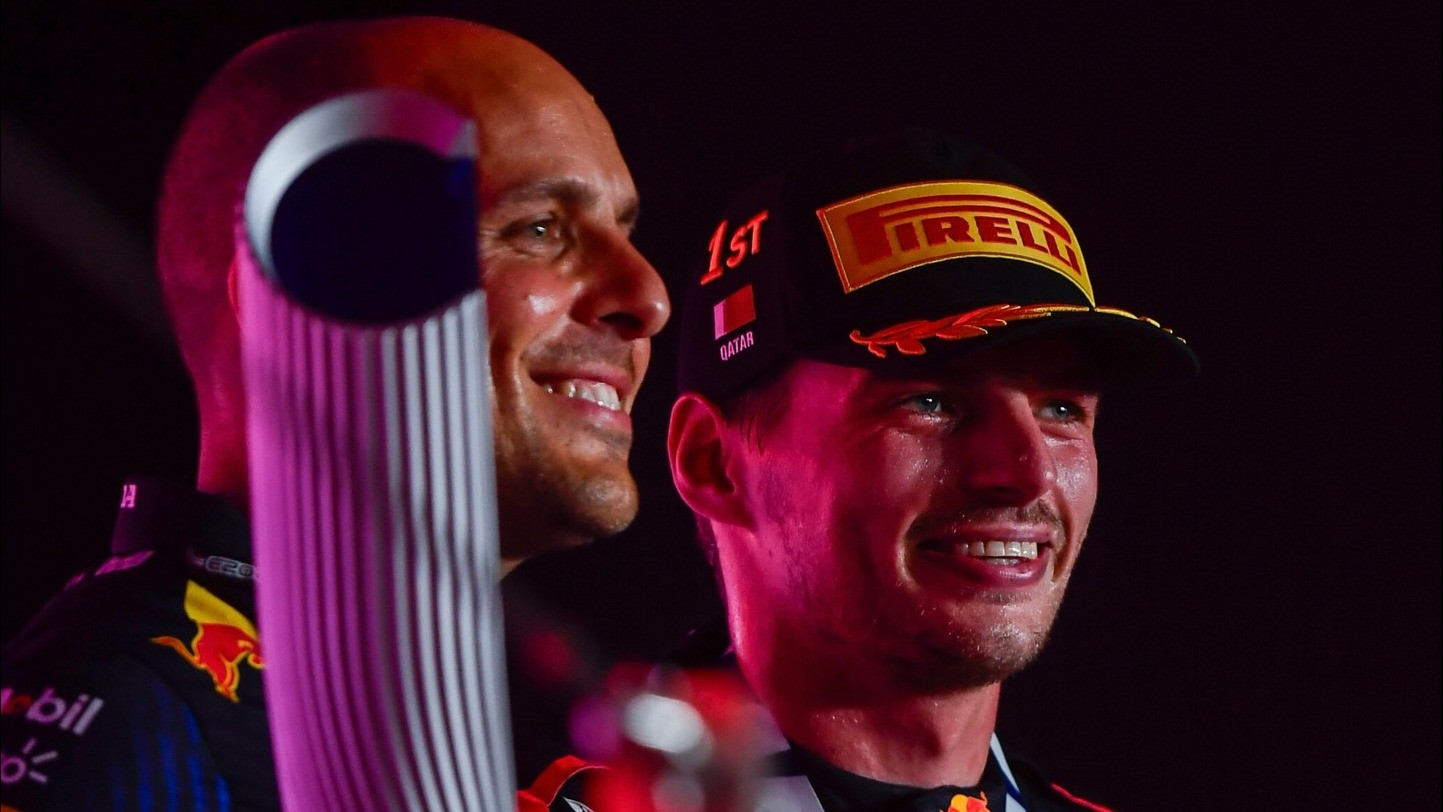 Max Verstappen dan Gianpiero Lambiase