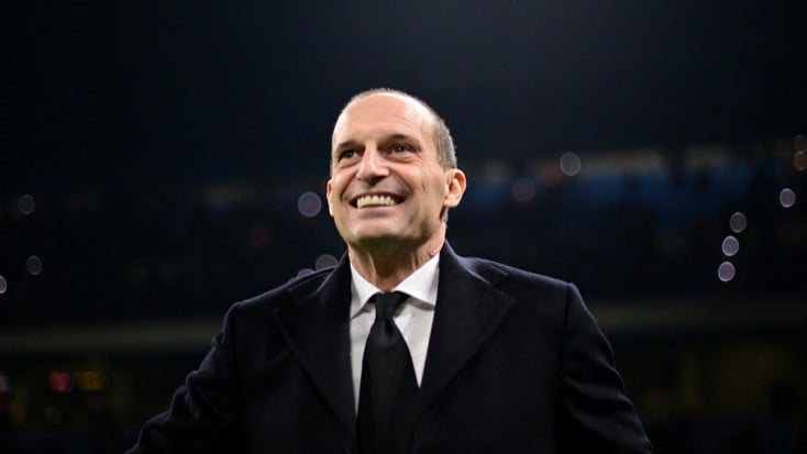 Pelatih AC Milan, Massimiliano Allegri saat Menghadapi Fiorentina di Liga Italia