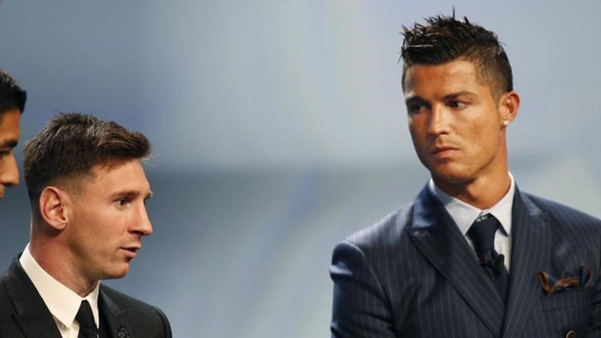 Ronaldo dan Messi saat penghargaan Ballon d Or
