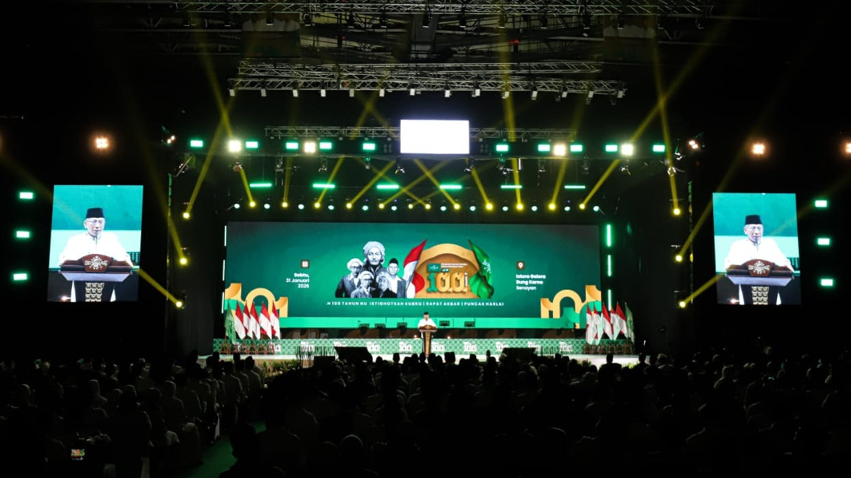 Puncak Harlah NU ke-100, Gus Yahya Tegaskan Visi Merawat Jagat dan Membangun Peradaban
            - galeri foto