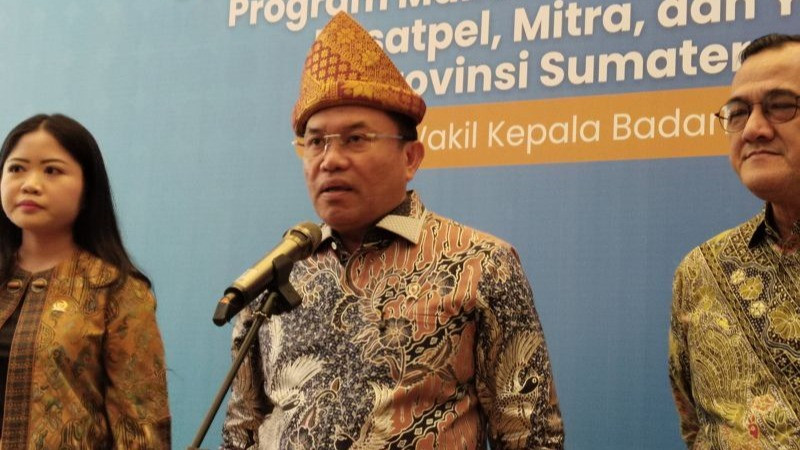 Wakil Kepala Badan Gizi Nasional (BGN), Sony Sanjaya di Palembang, Sabtu (28/2).
