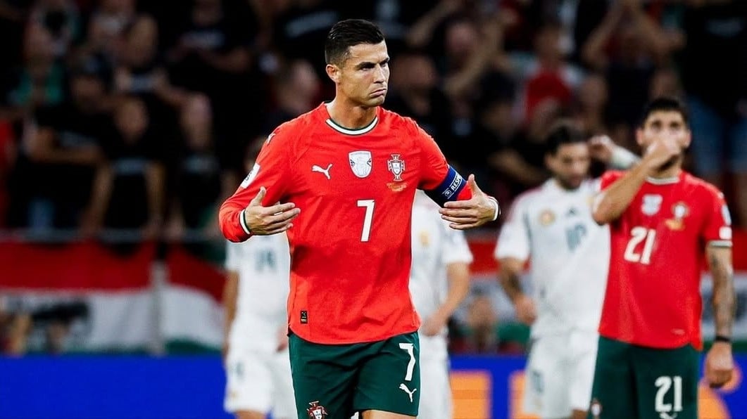 Cristianon Ronaldo saat berseragam Timnas Portugal