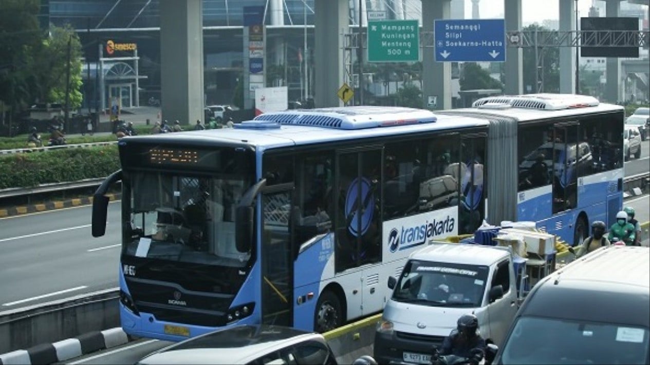Ilustrasi Bus TransJakarta