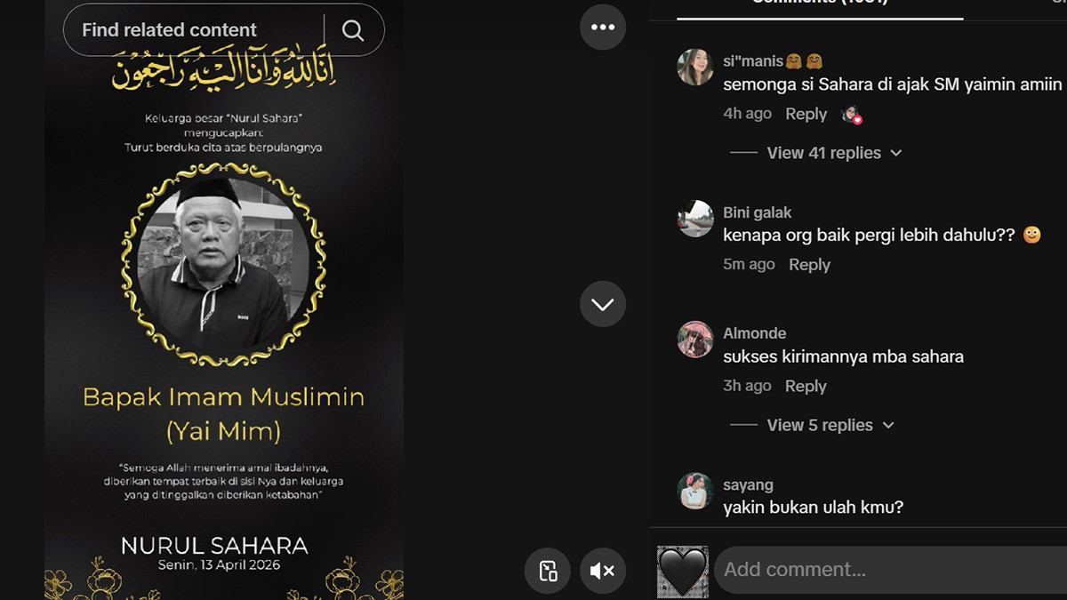 Niat Berduka, Sahara Justru Diserang Netizen Usai Unggah Kabar Wafat Yai Mim
            - galeri foto
