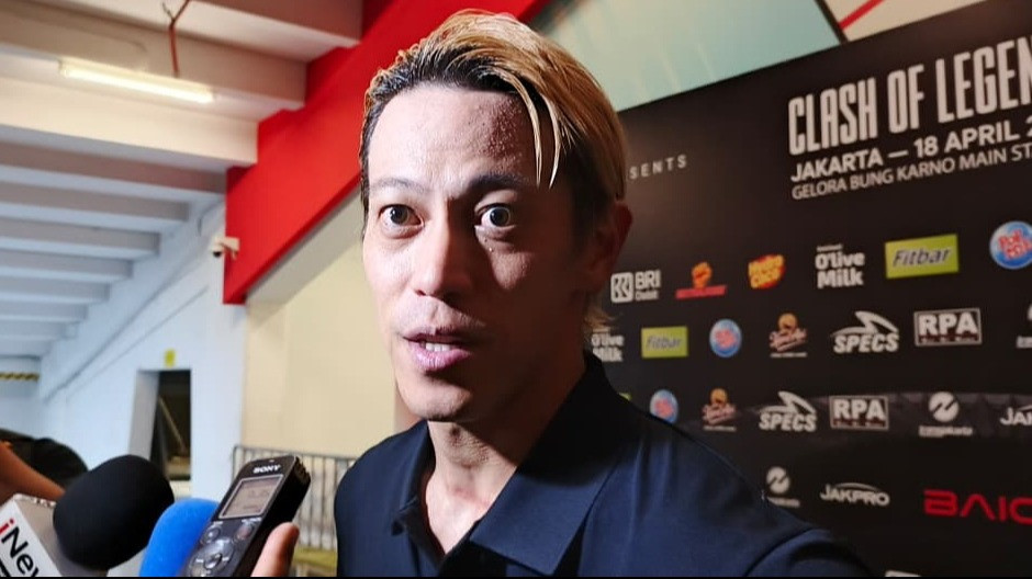 Legenda sepak bola Jepang Keisuke Honda di Clash of Legends