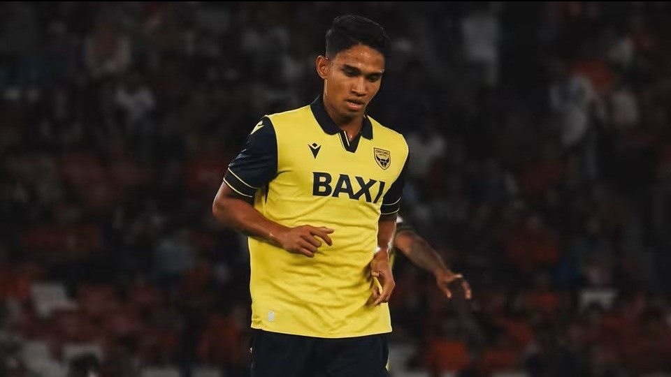 Marselino Ferdinan saat bermain untuk Oxford United