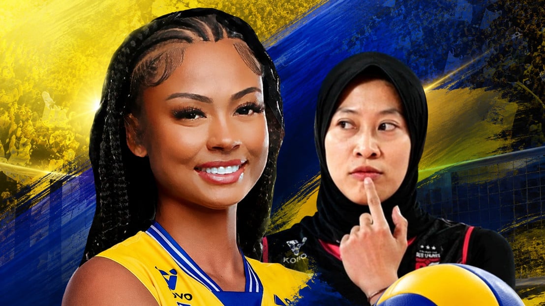 Ilustrasi Megawati Hangestri dan Jordan Wilson