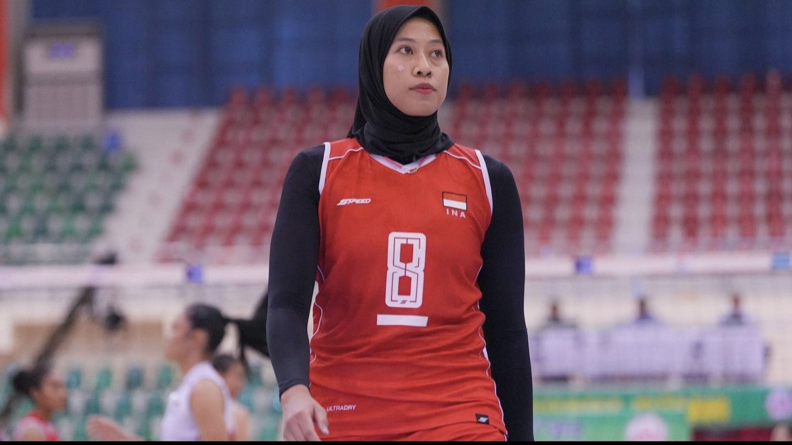 Megawati Hangestri saat membela Timnas Voli Putri Indonesia