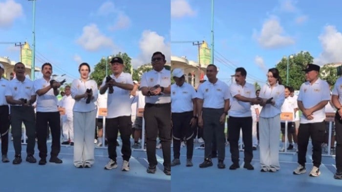 Momen Gubernur Malut, Sherly Tjoanda Laos takut pegang burung merpati membuat admin media sosialnya tertawa