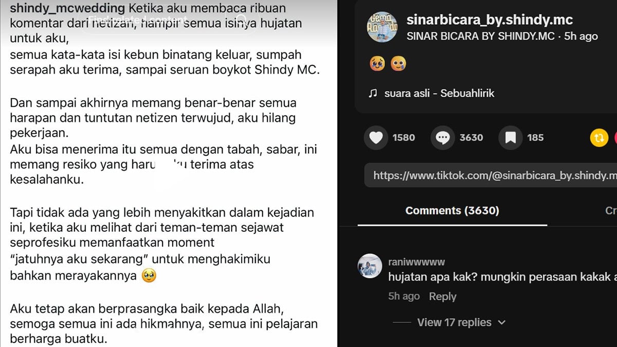 Curhatan Shindy Lutfiana Usai Dicopot sebagai MC LCC MPR Kalbar, Sebut Rekan Sejawat Rayakan Kejatuhannya
            - galeri foto