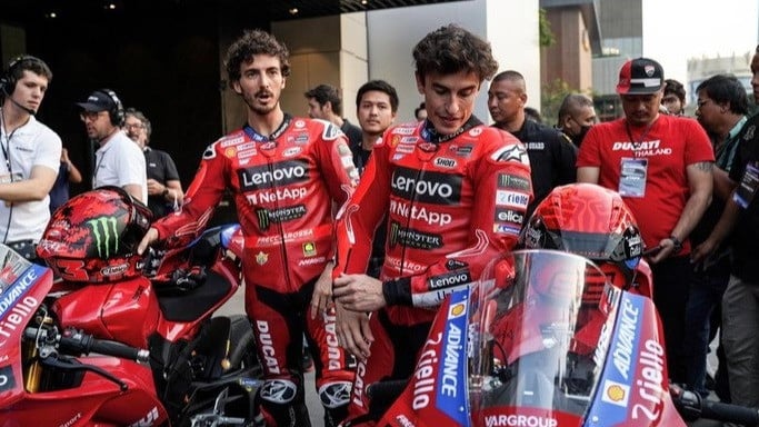 Dua Rider Ducati, Francesco Bagnaia dan Marc Marquez