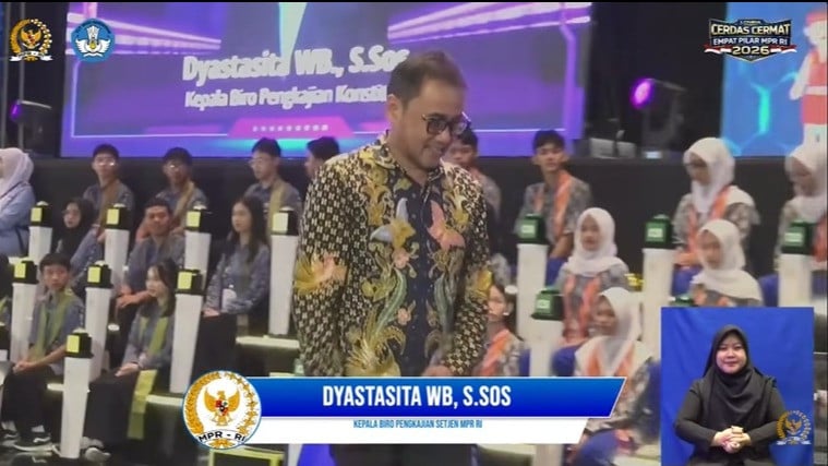 Dyastasita WB, juri Lomba Cerdas Cermat (LCC) Empat Pilar MPR RI tingkat Kalimantan Barat.
