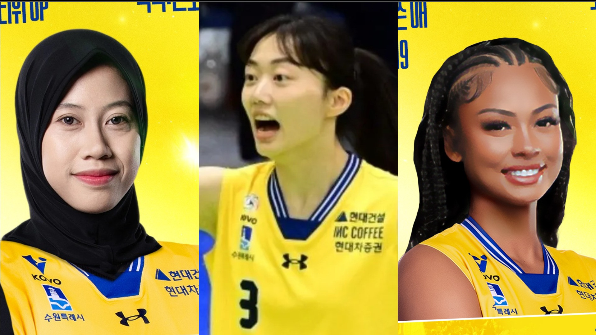 Megawati Hangestri, Kim Da-in, Jordan Wilson, Hyundai Hillstate