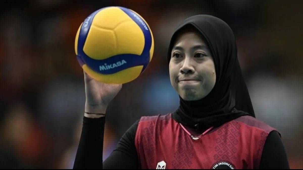Megawati Hangestri saat memperkuat Timnas Voli Putri Indonesia