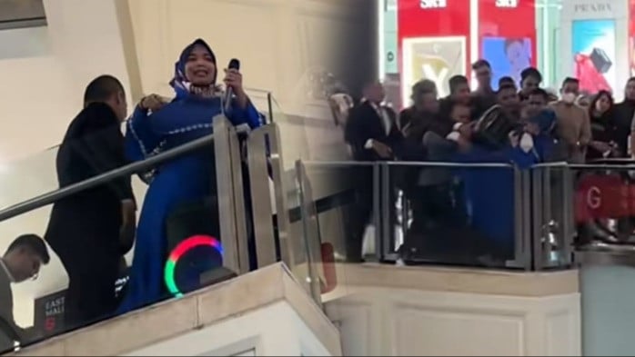 Ibu-ibu nekat membawa mic dan speaker saat konser Afgan