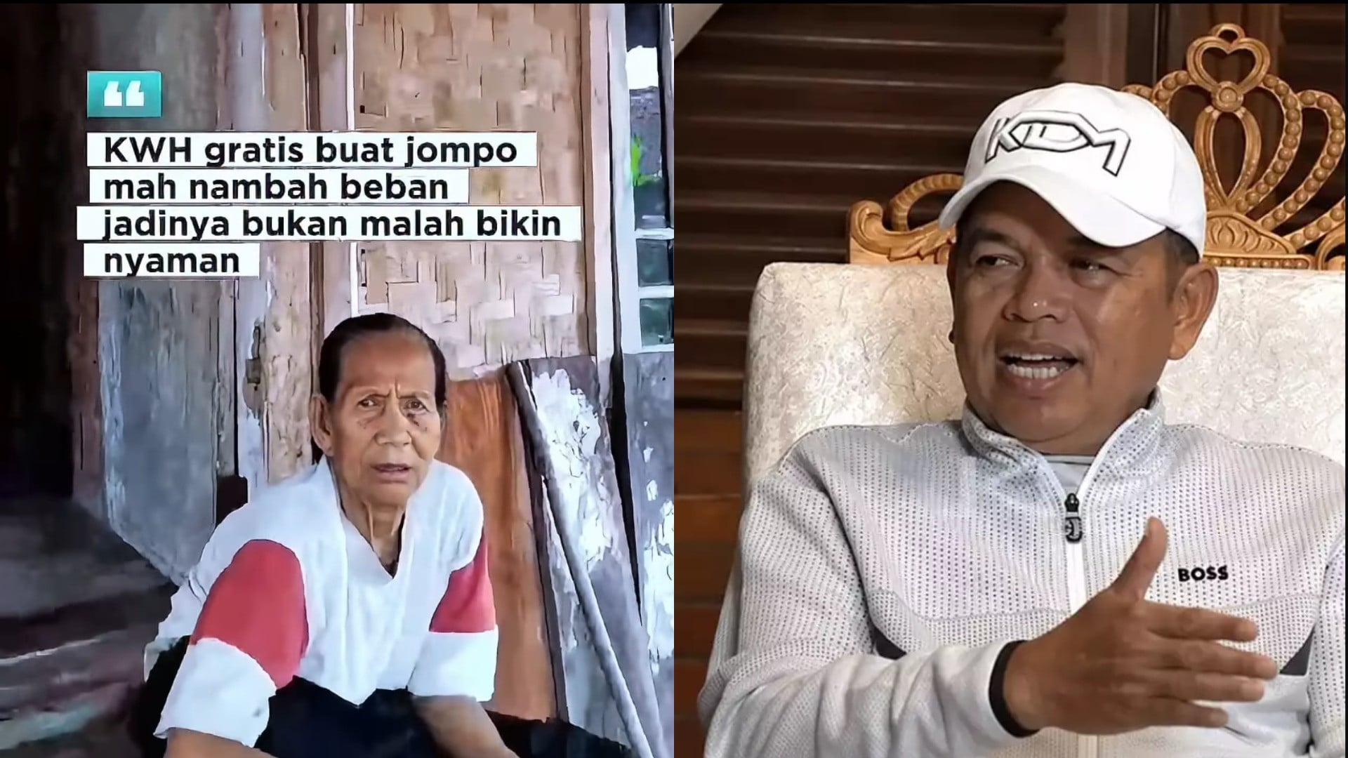 Warga Jabar Curhat, KWH Gratis untuk Lansia Dinilai Menambah Beban, KDM: Teteh yang Bageur, Sebelum Saya Memimpin ada 193 Ribu Rumah
            - galeri foto